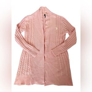 Polo Ralph Lauren Women's Cable Knit Cardigan Medium Sweater Preppy Outdoors